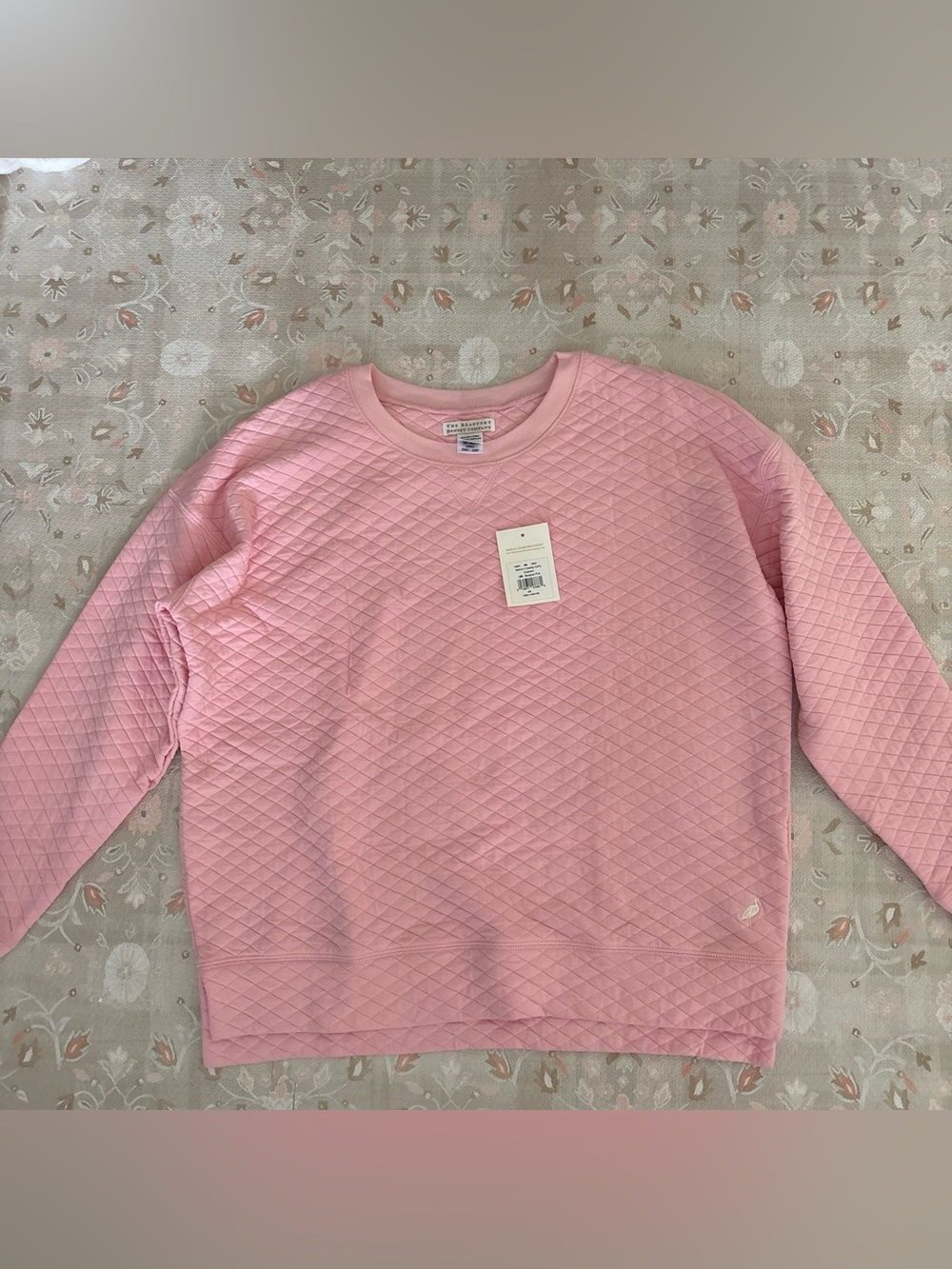 The Beaufort Bonnet Company Women's Cassidy Comfy Crewneck-Quilted NWT Size XS
